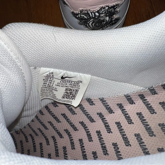 Nike Air Force 1 x Doernbecher (2019) sneakers rose appliqué swoosh. Rare EUC - Picture 6 of 7